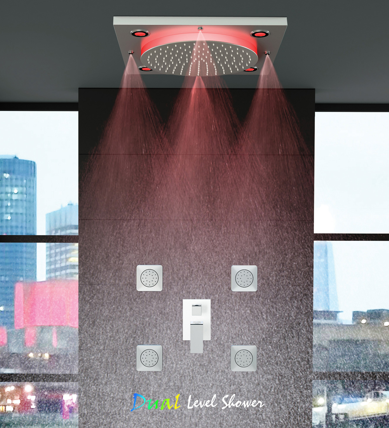 Dual Level Showers, Designer Showers, HighEnd Showers by Colston