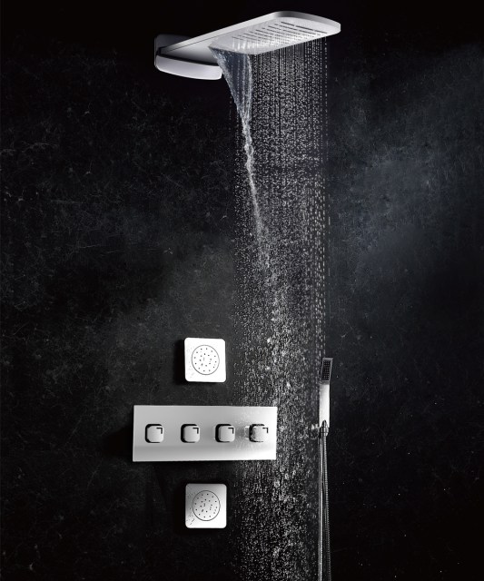 York NX- Designer Wall Mounted Shower